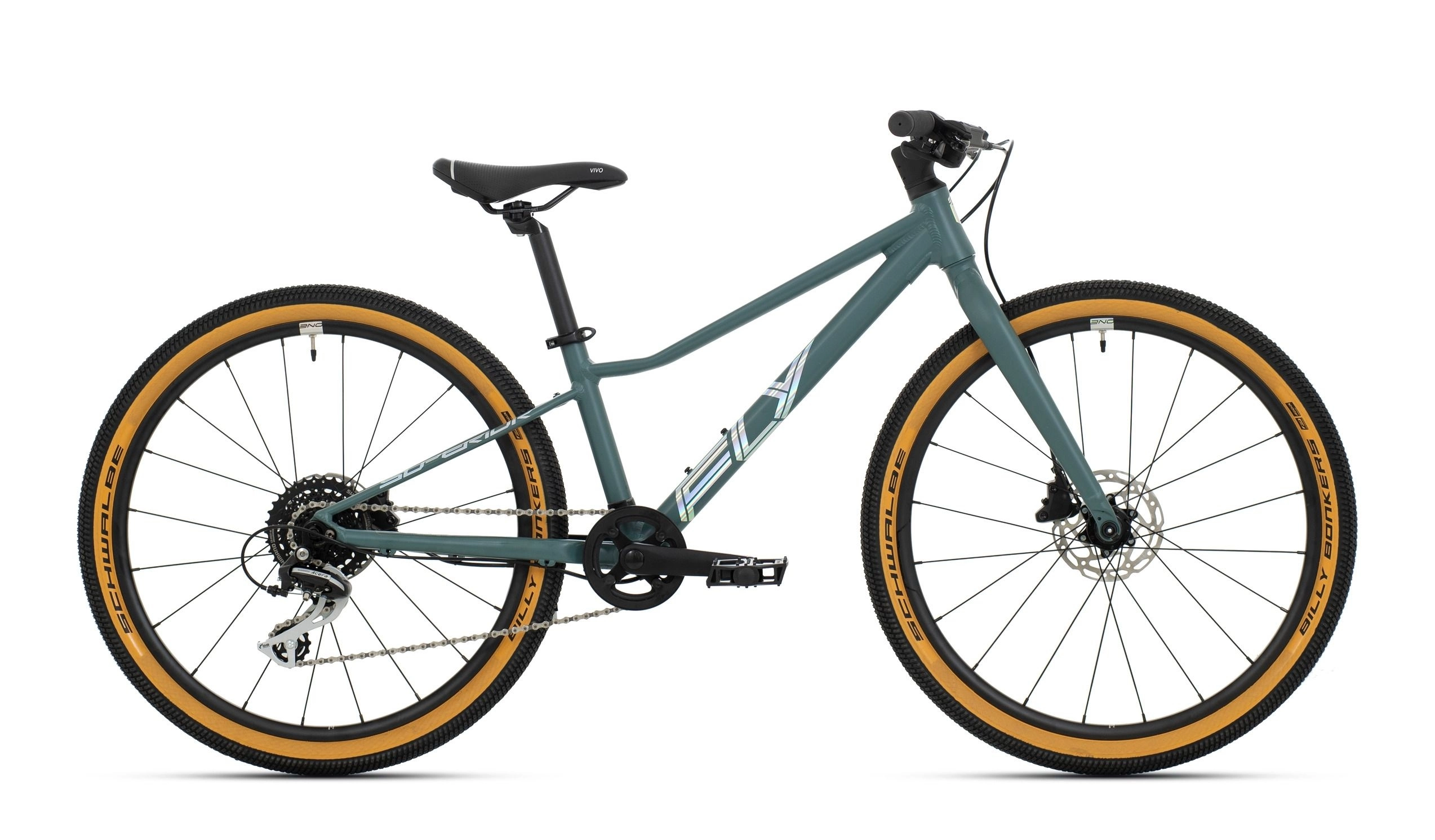 Barncykel Superior F.L.Y. 24 DB Blå/silver