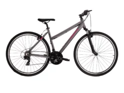 Hybridcykel Kross Evado 1.0 28" Dam Grå/rosa