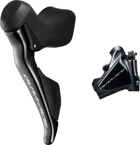 Skivbroms Med Broms-/växelreglage Shimano Dura-Ace Di2 BR-R9170 Fram 2 Växlar Svart