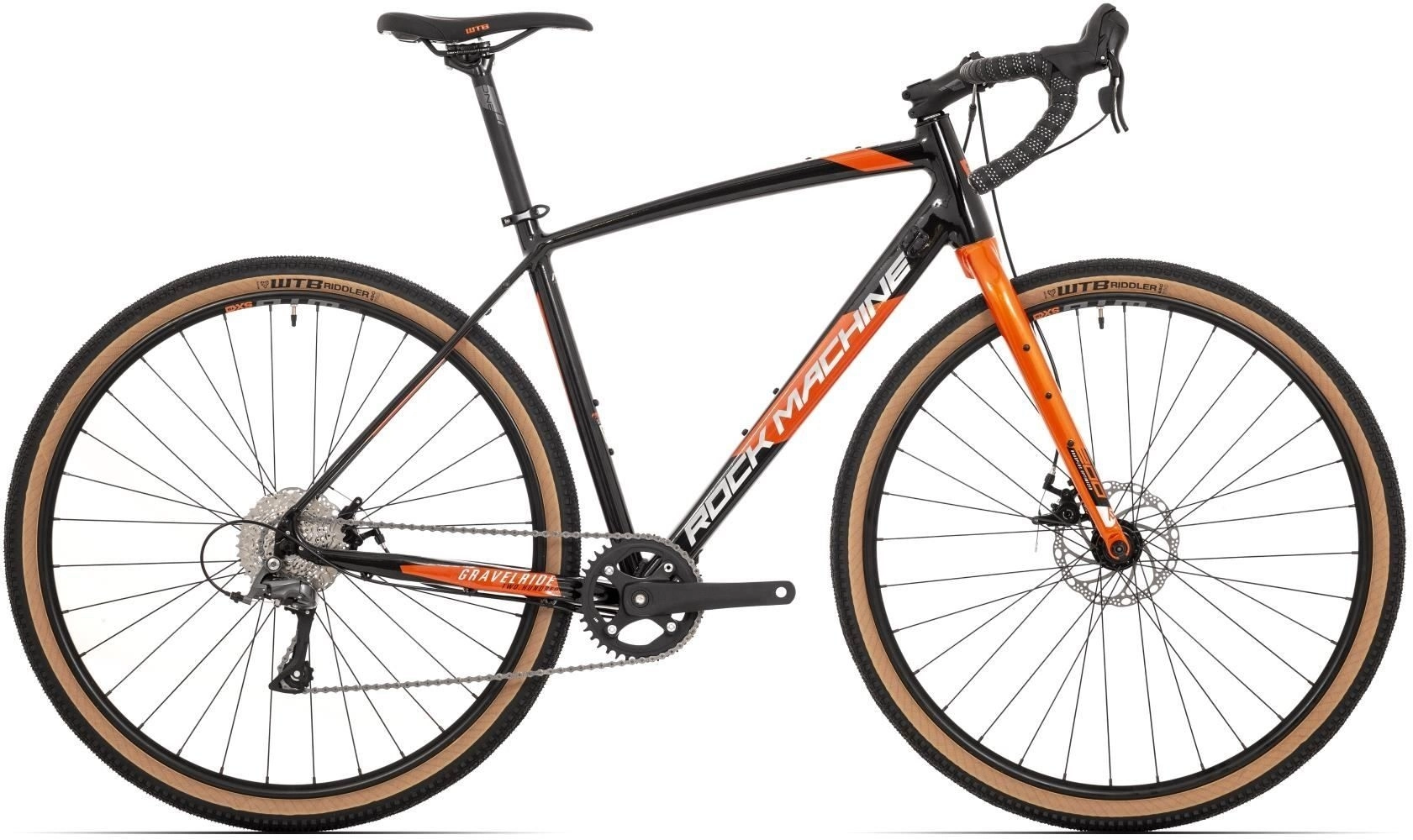 Gravelbike Rock Machine Gravelride 200 Svart/silver/orange