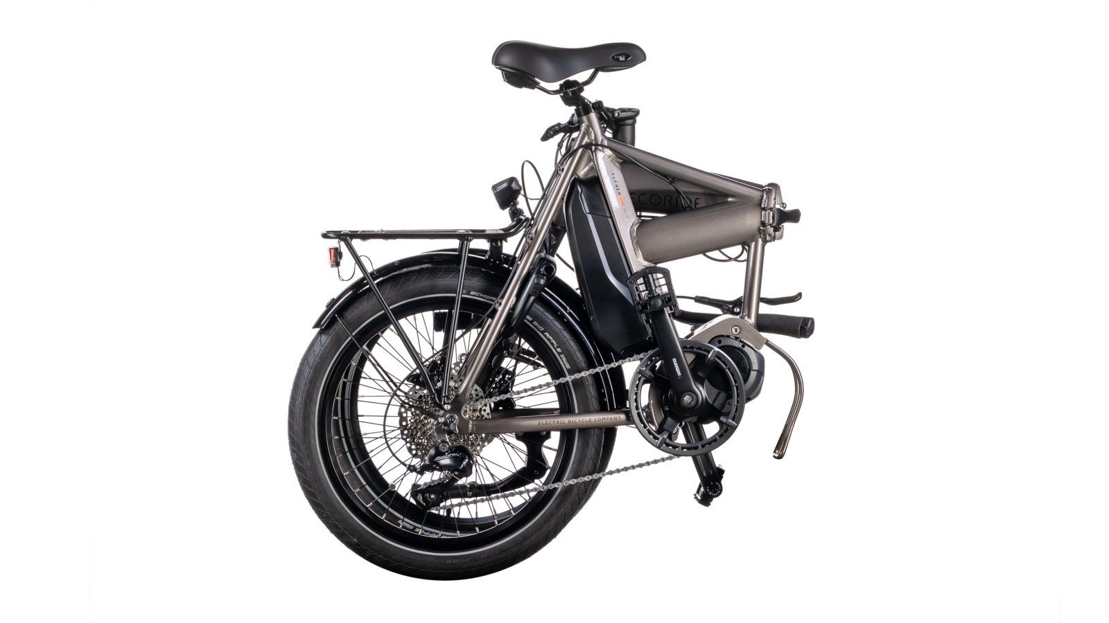 Hopfällbar Elcykel Ecoride Flexer 20 HS Fold M-9 Brun - Bild 3