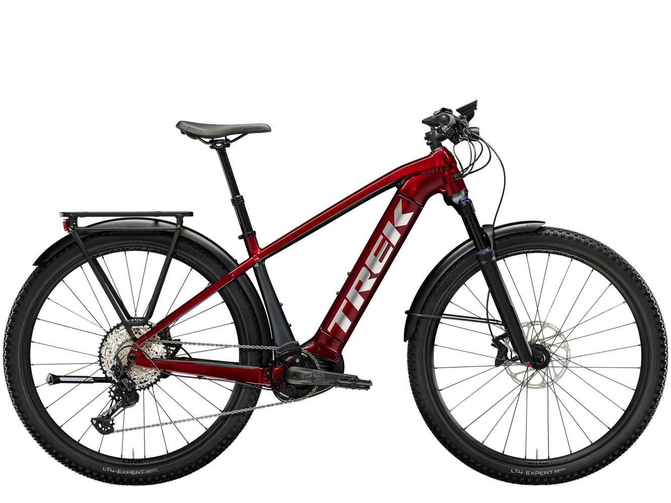 El MTB Trek Powerfly Sport 7 Equipped Gen 3 Röd 27.5"