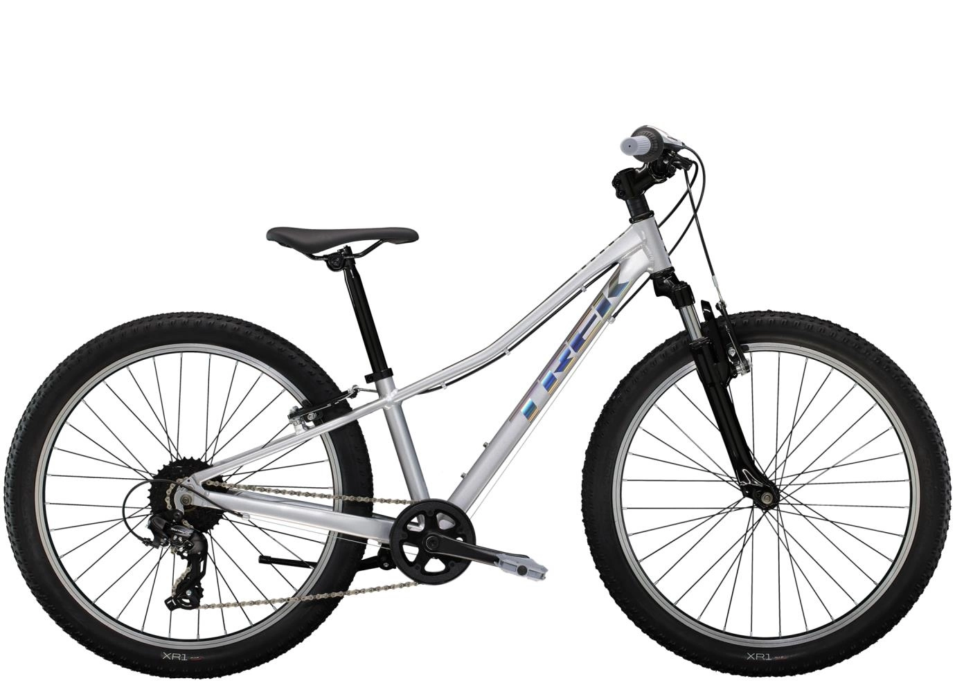 Barncykel Trek Precaliber 24 8-växlad Dämpad Silver