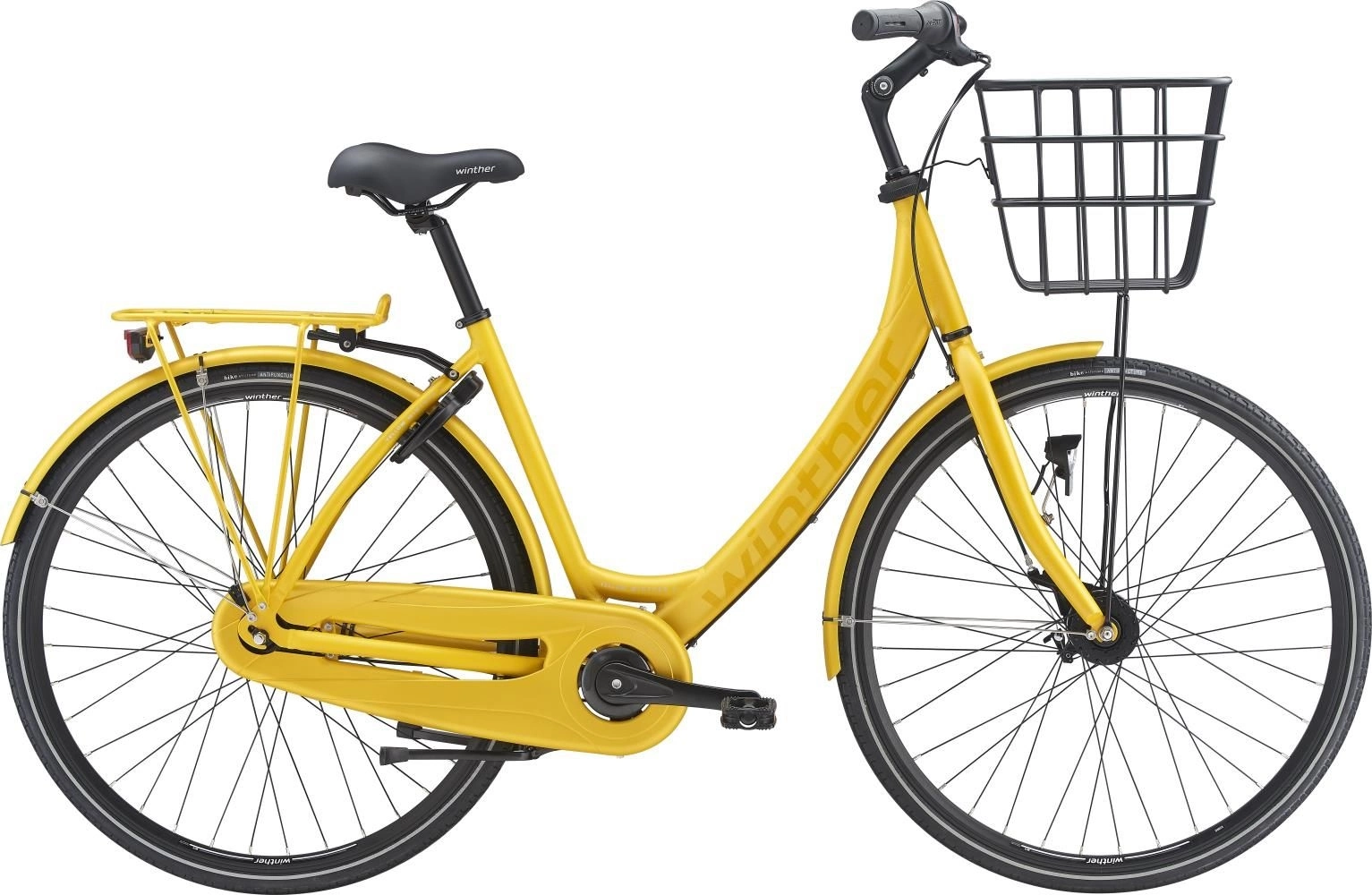Damcykel Yellow Winther 4 7-växlad Gul