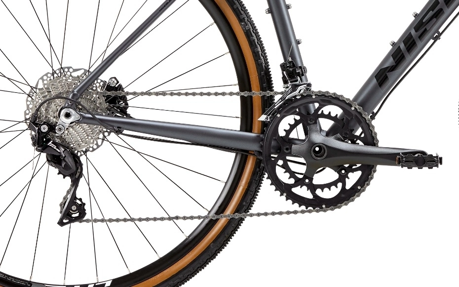 Gravelbike Nishiki X-One Grå/blå - Bild 2