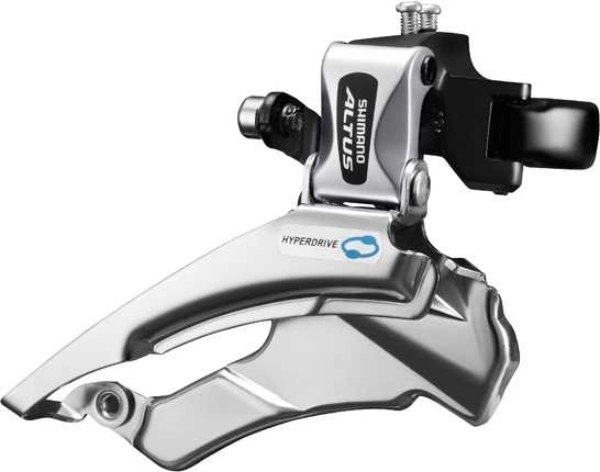 Framväxel Shimano Altus FD-M313, 3 Växlar, High Clamp, Dual Pull, 66-69°