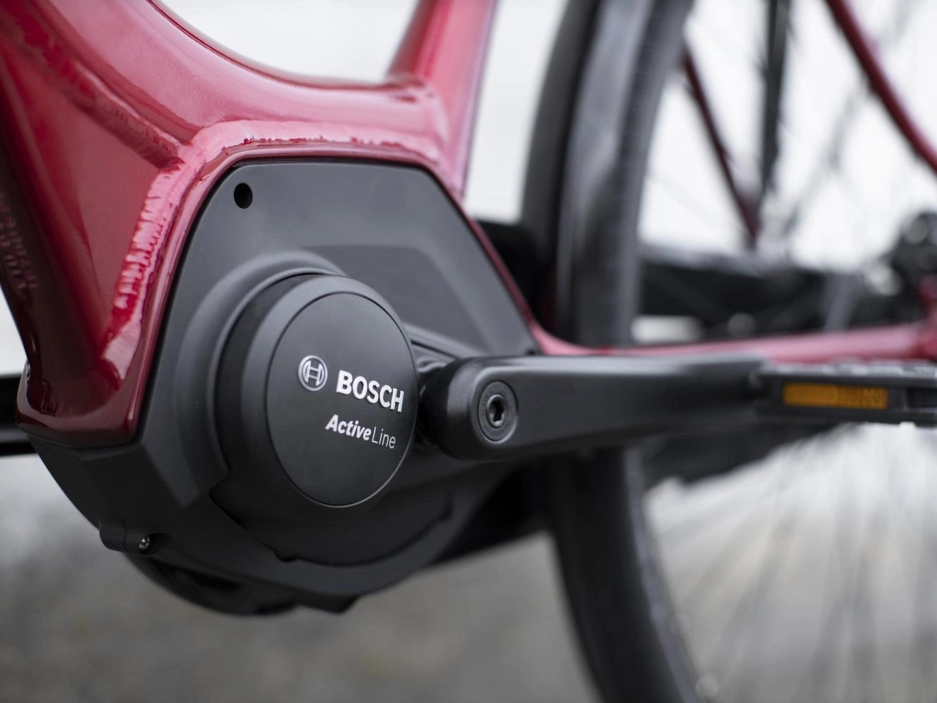 Elcykel Trek District+ 4 Lowstep 500wh Dam Röd - Bild 4