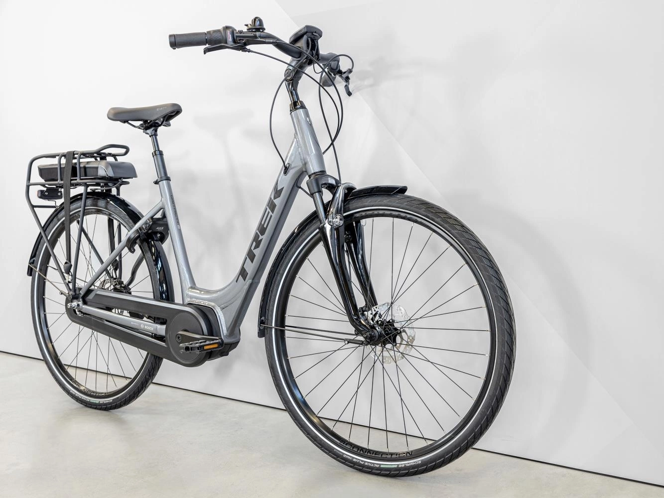 Elcykel Trek District+ 2 Lowstep 300wh Dam Grå - Bild 2