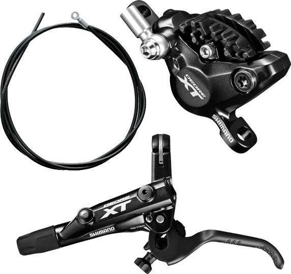 Skivbroms Shimano XT BR-M8000 I-spec II Resinbelägg Fram