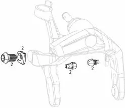 Vajer-/fjäderjusterskruvkit SRAM RED 13 Aero Racerbroms