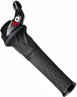 Växelreglage SRAM X0, Vänster, Twister, 2 Växlar, Röd