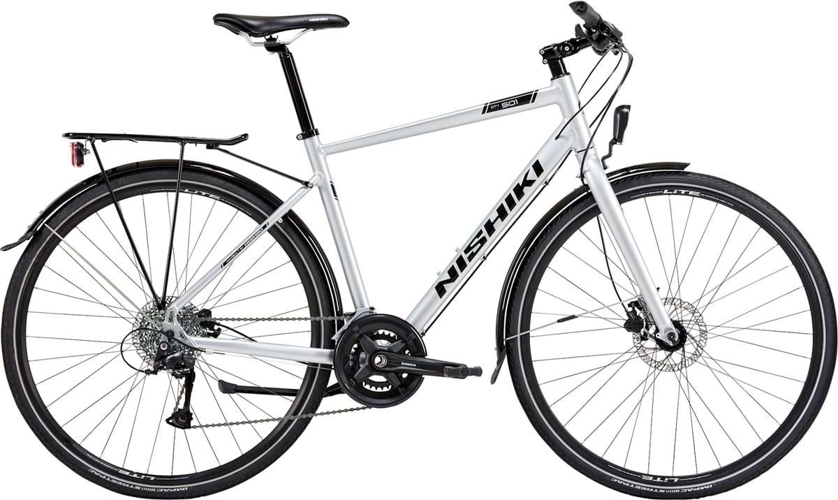 Hybridcykel Nishiki City 501 Herr Silver