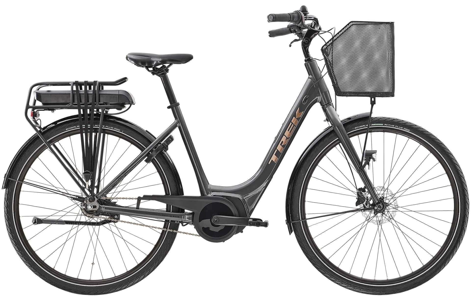 Elcykel Trek District+ 1C Lowstep 500Wh Grå