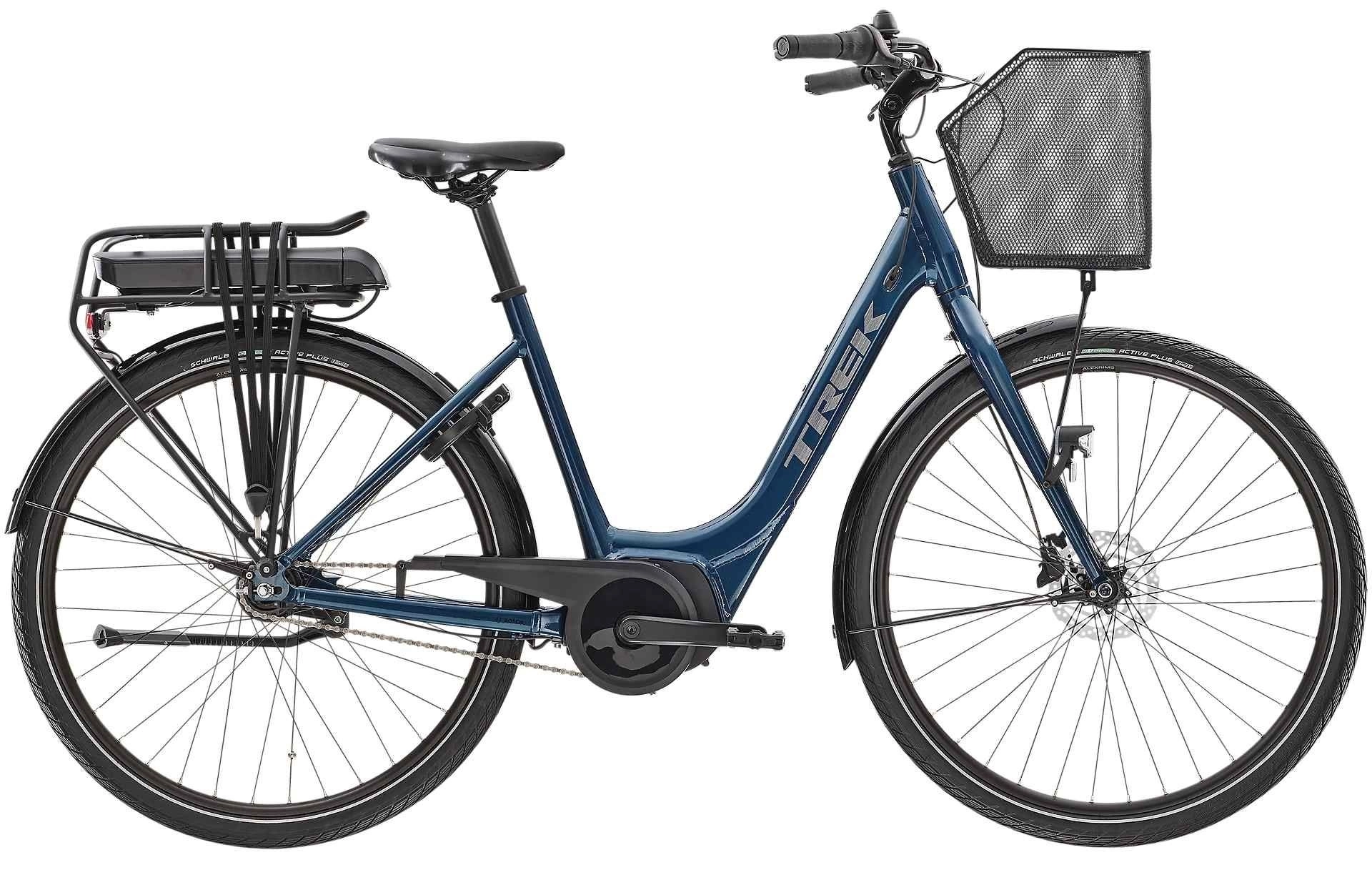 Elcykel Trek District+ 1C Lowstep 300Wh Blå