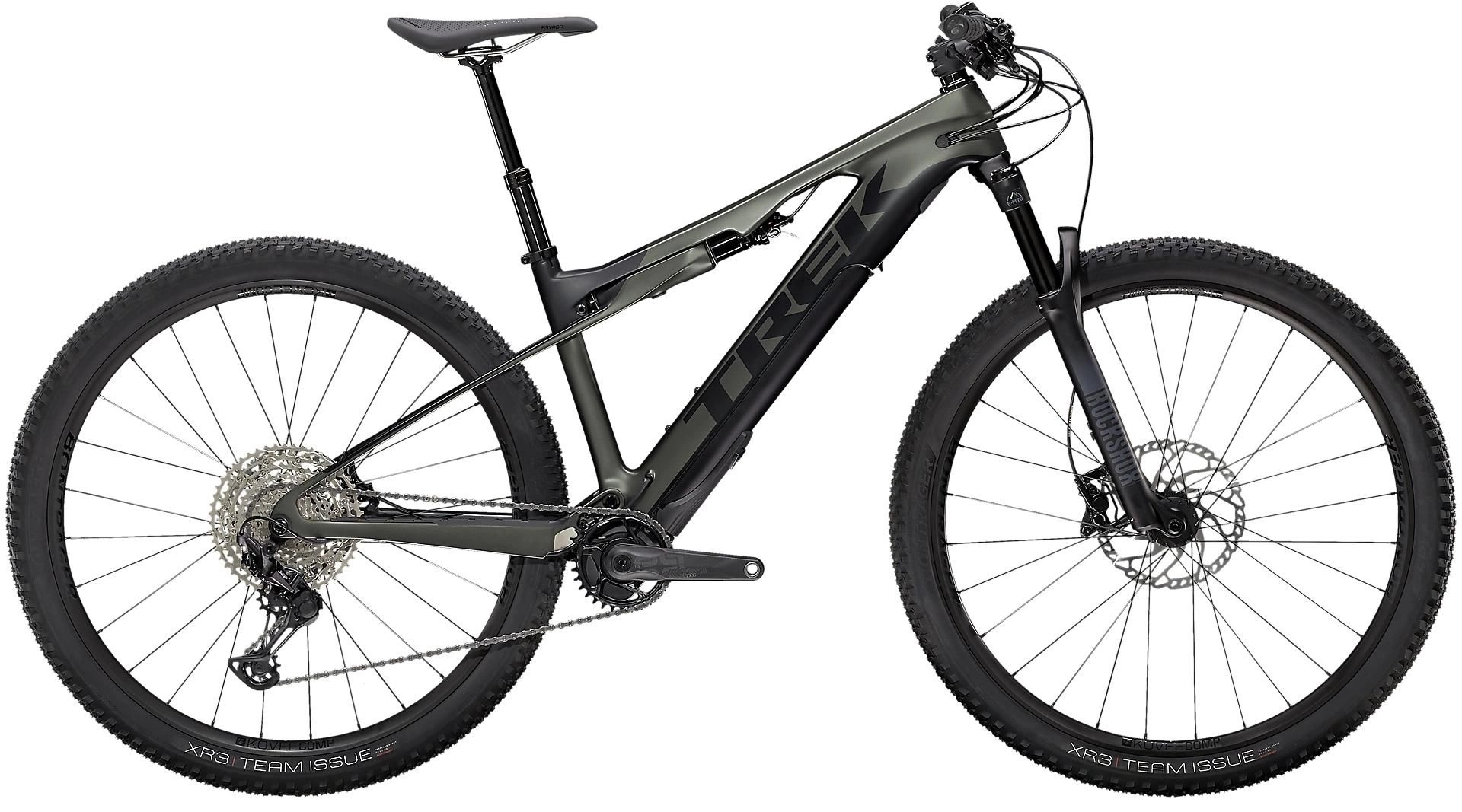 El MTB Trek E-Caliber 9.6 Grön/svart