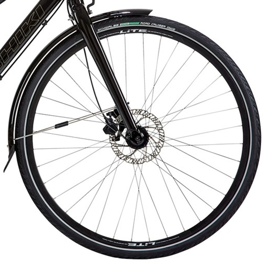 Hybridcykel Nishiki City 501 Mid Step Dam Svart - Bild 3