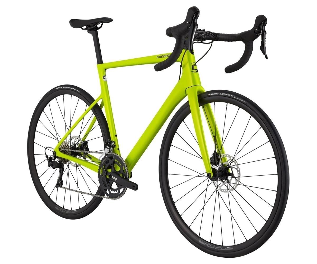 Racercykel Cannondale SuperSix EVO Carbon Disc 105 Bio Lime - Bild 2