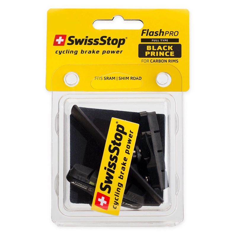 SWISSTOP Bromskloss SWISSSTOP Rim Brake Pad And Cartridge Hodler Full FlashPro Black Prince